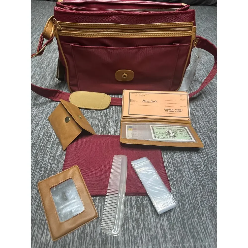 Vintage 1970 Sears Perfect Bag II New With Tags and Accessories Travel Vacation